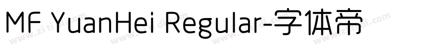 MF YuanHei Regular字体转换